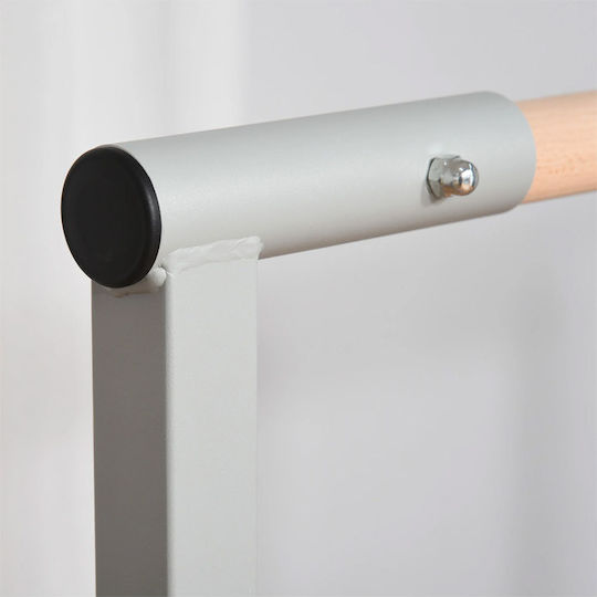 HomCom Pull-Up & Dip Bar without Weights Children's Adjustable Floor Punching Bag (197cm x 121cm x 95-145cm)