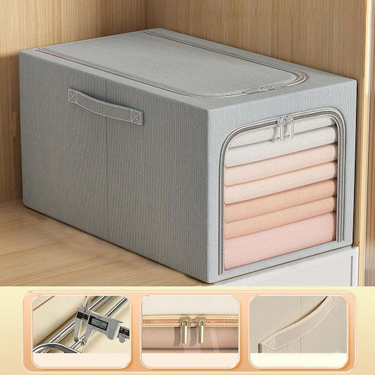 material textil Casetă pentru Haine în Culoare Albastru 45x30x23cm 1buc