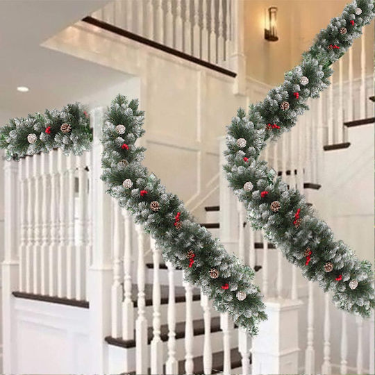 Bakaji Christmas Lighted Decorative Wreath 270cm