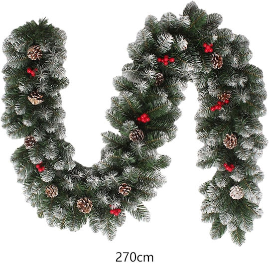 Bakaji Christmas Lighted Decorative Wreath 270cm