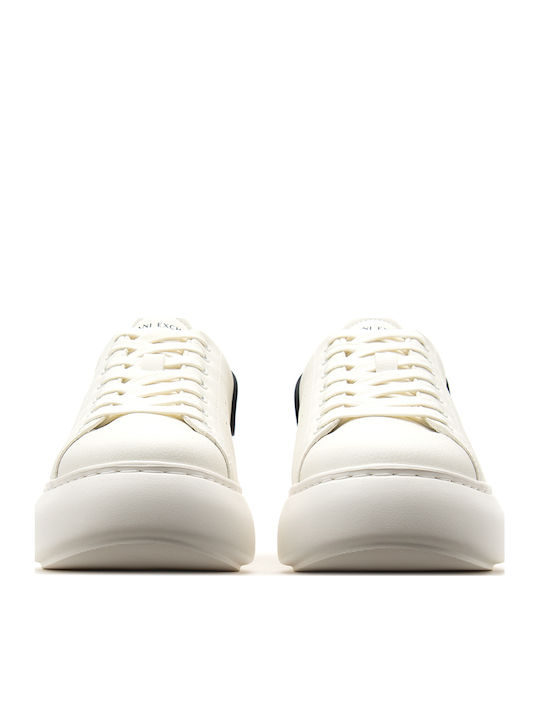 Armani Exchange Флатформи Сникърси Екрю
