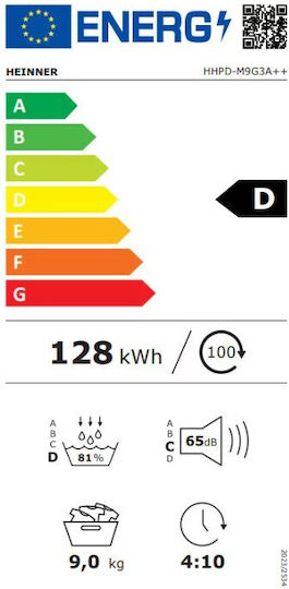 Heinner HHPD-M9G3A++ Tumble Dryer 9kg with Heat Pump