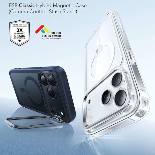 ESR Classic Hybrid Halolock Kickstand Back Cover Metallic Blue (iPhone 18 Pro Max / 17 Pro Max)