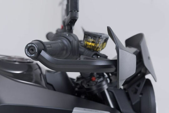 SW-Motech Motorcycle Protective Hand Guards in Black Colour