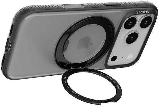 Torras Ostand R Umschlag Rückseite Silikon Transparent (iPhone 17 Pro Max)