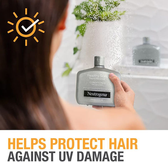 Balsam de Păr Neutrogena Healthy Scalp Rapid Renewal cu Proteină de Porumb Întărește Firele de Păr Oferă Protecție UV 354ml