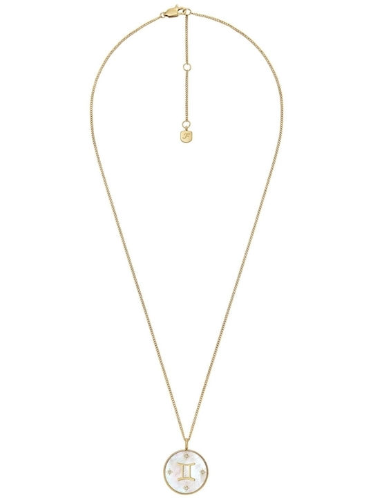 Fossil Necklace Made Of Gold Plated Steel Fossil Necklace Made Of Gold Plated Steel