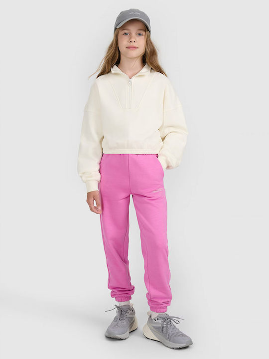 Παιδική Ζακέτα Βαμβακερή με Κουκούλα Off White