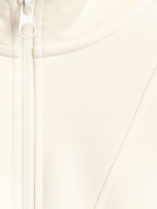 Παιδική Ζακέτα Βαμβακερή με Κουκούλα Off White