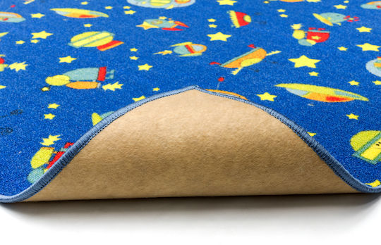 Kids Rug Playroom Space Blue 120x160