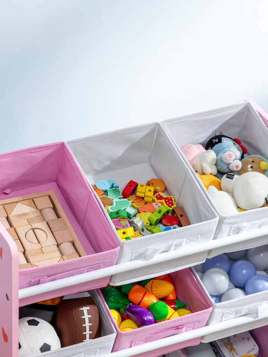 Zonekiz Toy Storage System made of Wood Pink 63x30x60cm 1pcs
