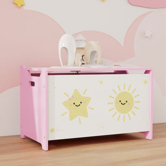Aiyaplay Children's Storage Box made of Fabric Pink 60x37x39cm 1pcs