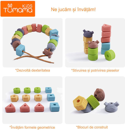 Tumama Kids Jucărie cu Șireturi din Silicon pentru 3++ Luni (Diverse modele) 1 buc