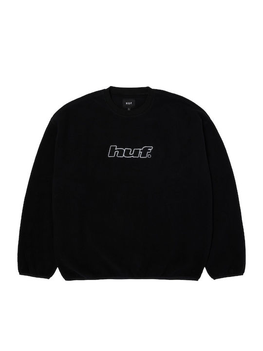 H Dot Polar Fleece Sweatshirt Black