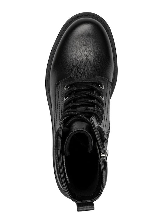 Leather Women's Ankle Boots Black