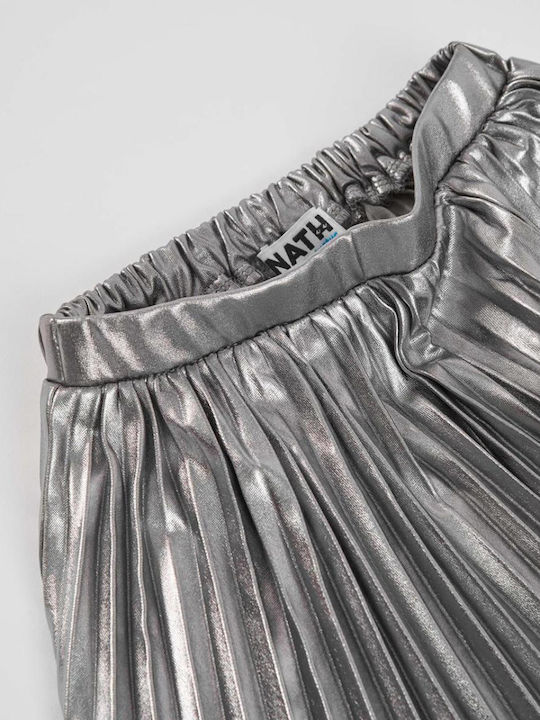Kids' Pleated Skirt Silver