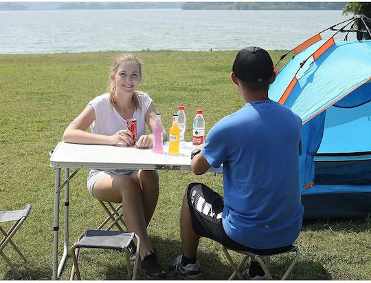 Verk Group Table Metal for Camping Foldable in Case 80x60x70cm