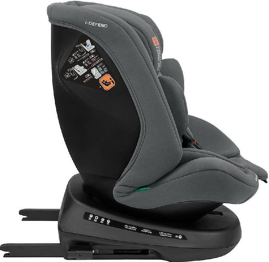 Kikka Boo I-defend Baby Car Seat i-Size with Isofix Grey