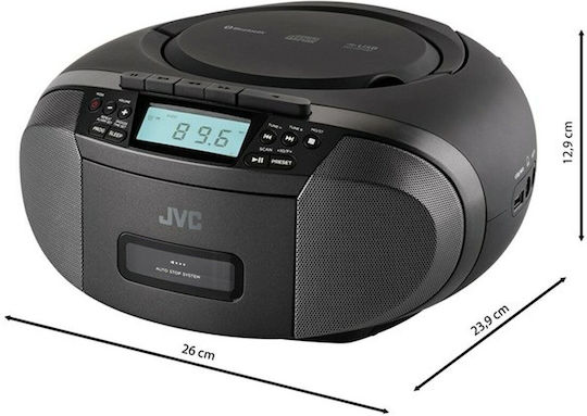 JVC Portable Sound System with Black Radio