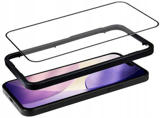 Crong 2.5D 0.33mm Tempered Glass Μαύρο (iPhone 17 / 17 Pro / 16 Pro)