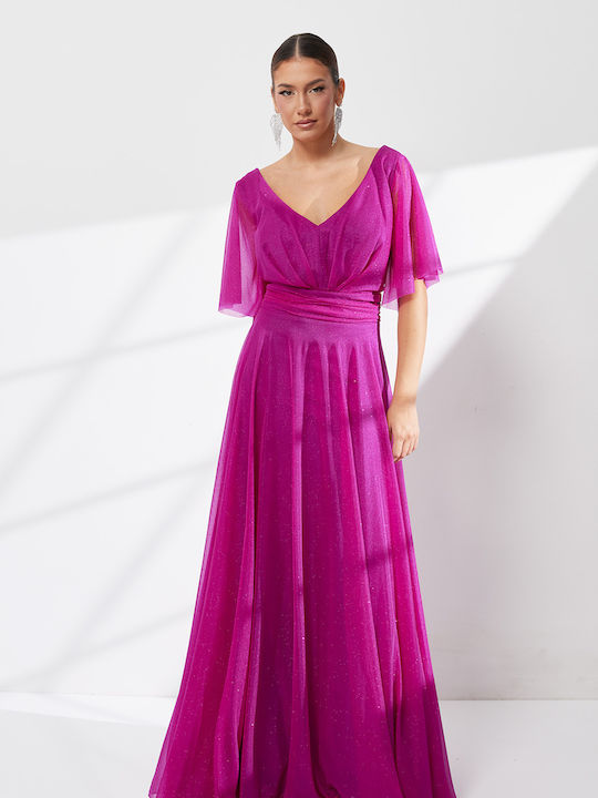 Summer Maxi Dress for Wedding / Christening Purple