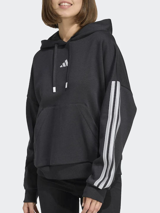 adidas Φούτερ Black με Κουκούλα