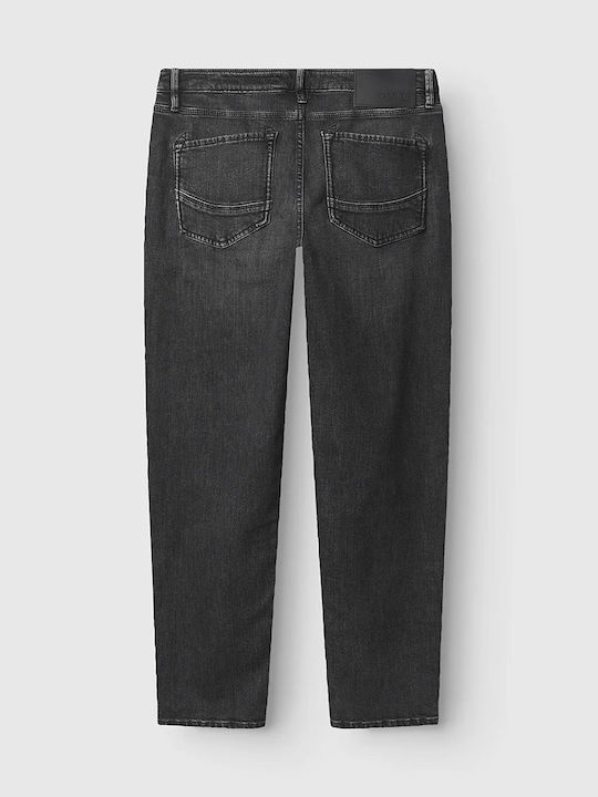 Men's Jeans Pants with Loose Tapered Fit Black