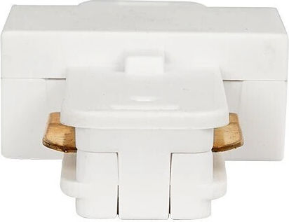 GloboStar Conector Șină pentru Corpuri de Iluminat Alb 60904