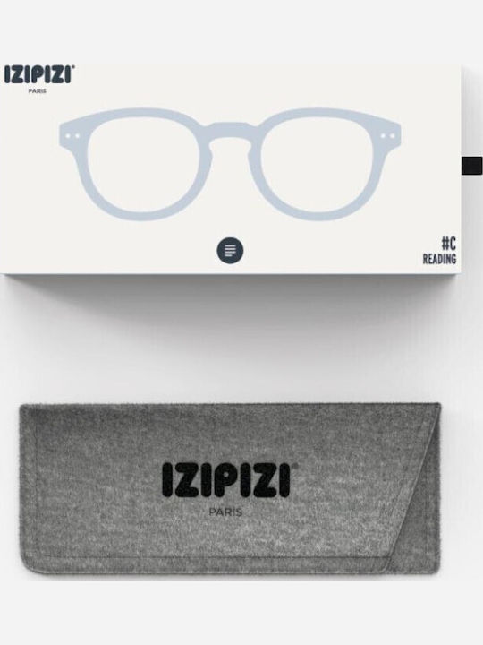 Izipizi #c Herren Sonnenbrille mit Braun Schildkröte Gestell und Transparent Linse