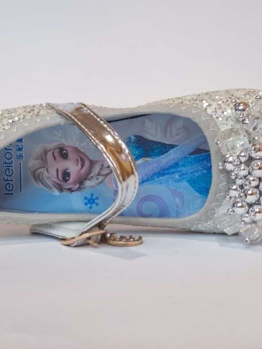 Kids Ballerinas with Adjustable Metal Clasp Gold