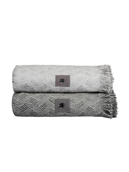 Greenwich Polo Club Essential 3951 Ριχτάρι Διθέσιου Καναπέ Chenille 180x250εκ. Dark Grey