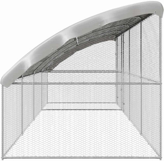vidaXL 3368321 Μεταλλικό Κλουβί για Πτηνά 800x200x198.5εκ.