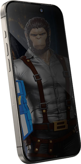 Blueo Tempered Glass Μαύρο (iPhone 14 Pro Max)