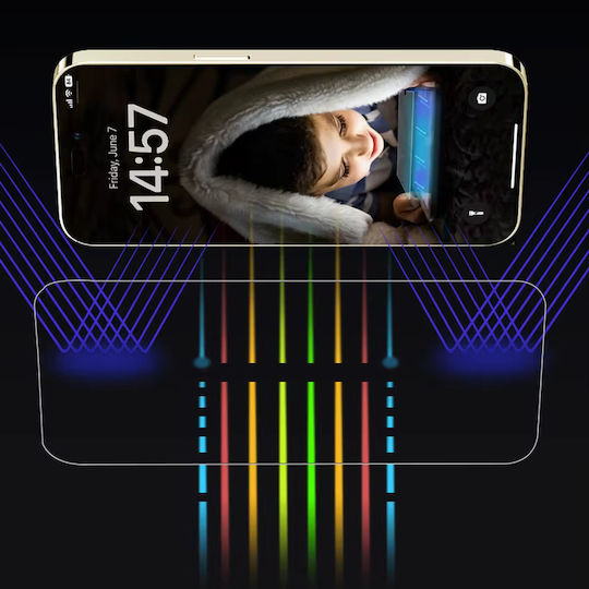 Anank 2.5d Anti-blue Light Screen Protector Iphone 15 Pro Max Black