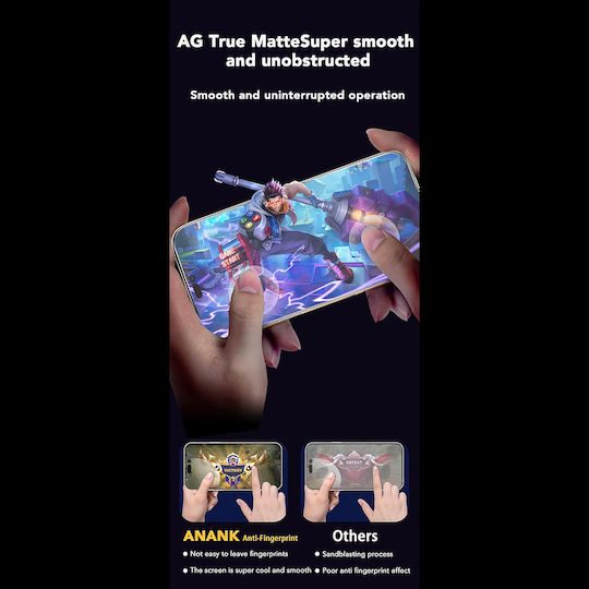 Anank 2.5d Anti-fingerprint Screen Protector Iphone 14 Black