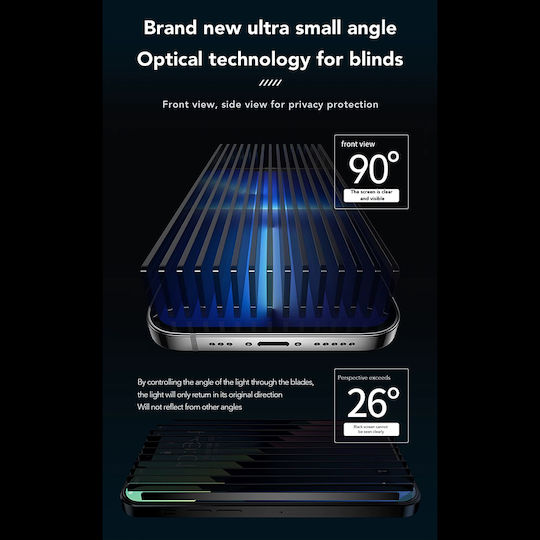 Anank 2.5d Reinforced Edge Privacy Screen Protector Iphone 14 Pro Max Black