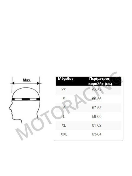 Zen ZN-820 Motorradhelm Vollgesicht ECE 22.05 Gewicht 1500gr
