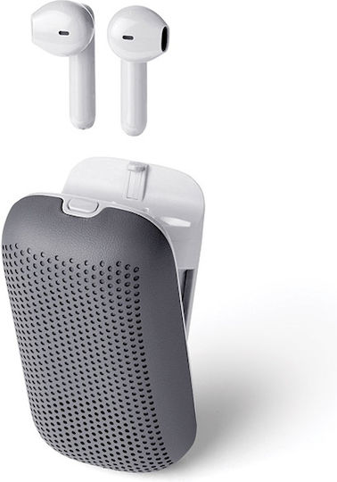 Lexon LA127 Earbud Bluetooth Handsfree Căști cu Carcasă de Încărcare Gri