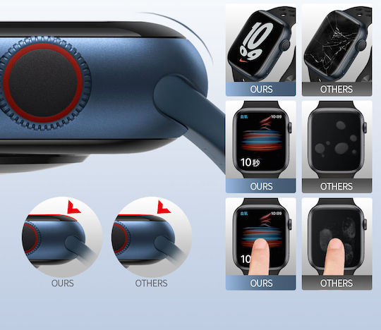 Blueo Watch Displayschutzfolie für das Apple Watch 7, Apple Watch 8 1Stück