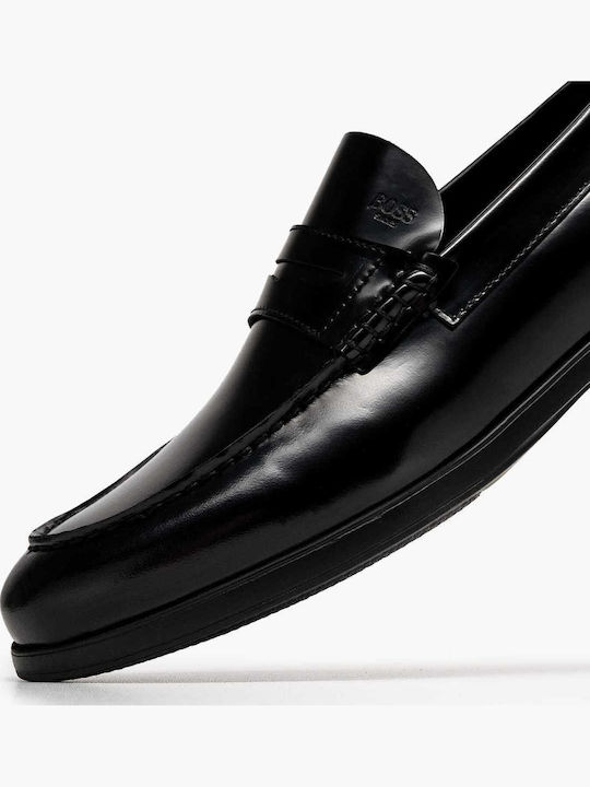 Men's Leather Loafers Black