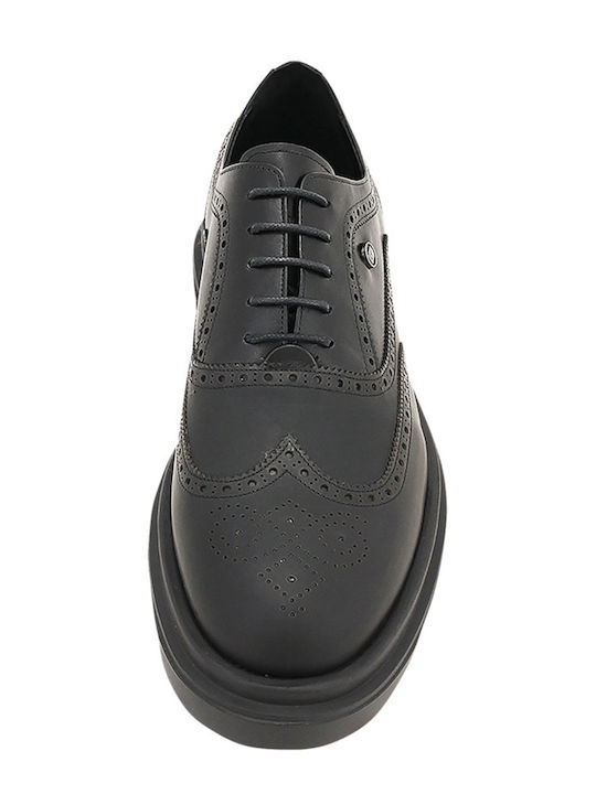 Santiago Men's Leather Dress Shoes Black