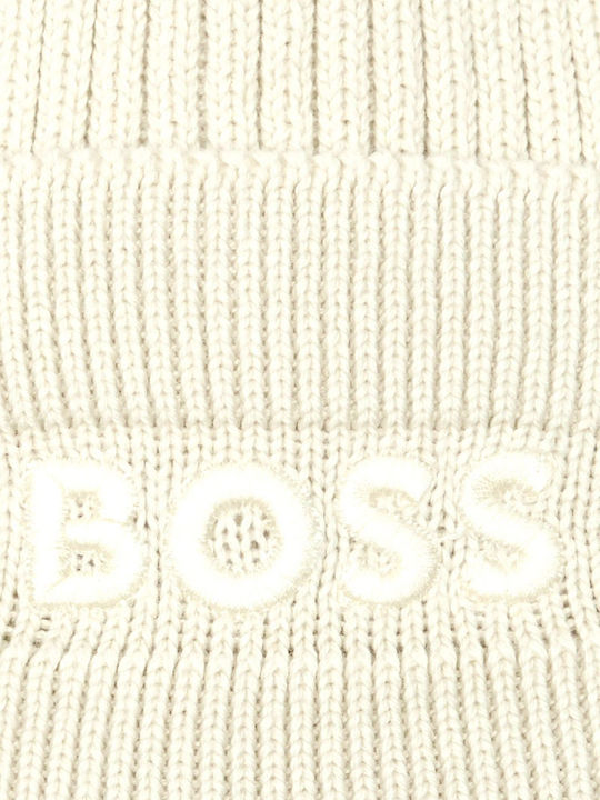 Beanie Beanie Knitted in Beige color