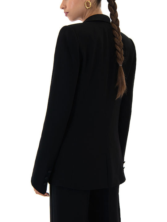 C. Manolo Long Women's Blazer Black C. Manolo Long Women's Blazer Black