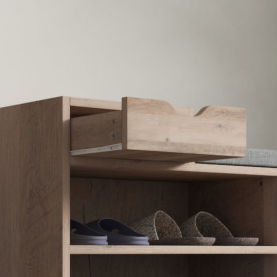Fabric Shoe Organizer Gray 76.5x30x52cm