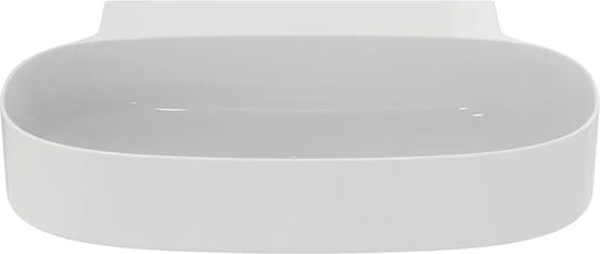 Ideal Standard Linda-x Επικαθήμενος Νιπτήρας Πορσελάνης 60x50x13.5cm Λευκό Γυαλιστερό