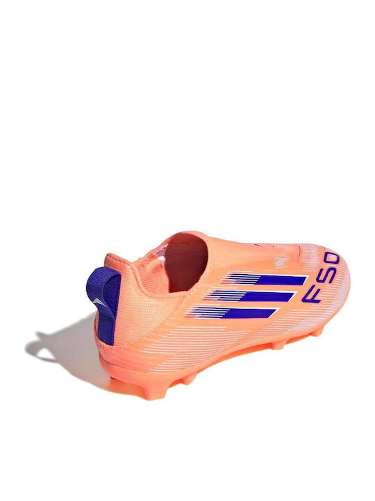 F50 League Ll FG/MG Kids Soccer Cleats And Shoes Molded Orange