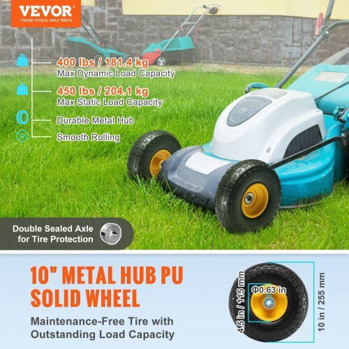 Vevor FPLJAZPU400LBUE89V0 Ρόδα Πολυουρεθάνης για Καρότσι 16.002mm