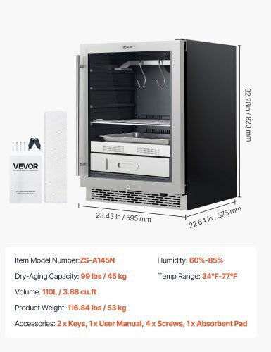 Vevor Dry Aging Fridge GSSCJ100LBS0U0Q21001V2
