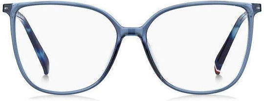 Tommy Hilfiger Damen Brillengestelle mit Rezept Blau TH2099 PJP