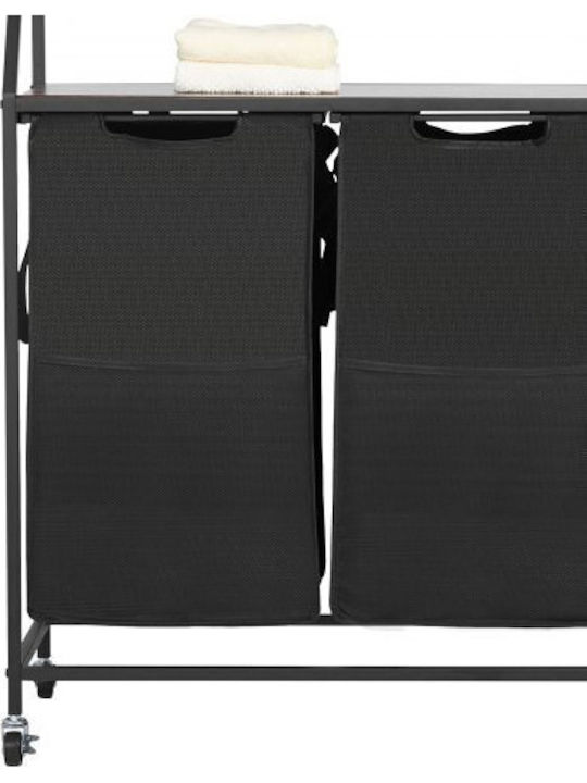 Vevor Laundry Basket Fabric Collapsible Black